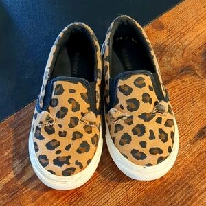Girls Cheetah Slip Ons size 10